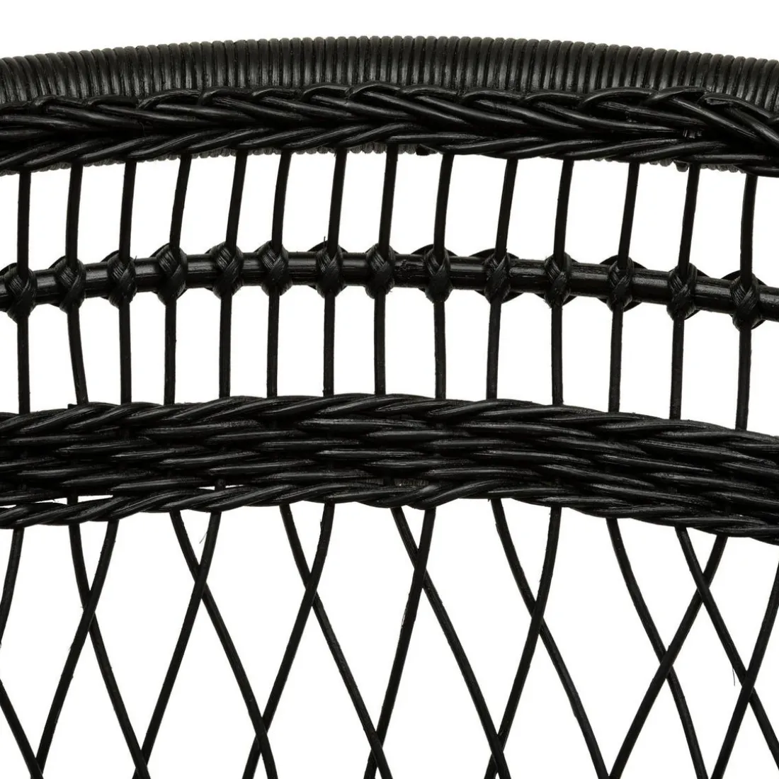 Fauteuil malawi noir MALEVIO