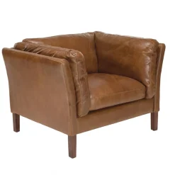 Fauteuil milano vintage cuir 1 place