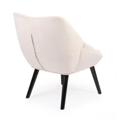 Fauteuil moderne et confortable Patrick Velours Beige
