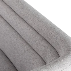 Fauteuil moderne style cubique Fredonia Tissu Gris