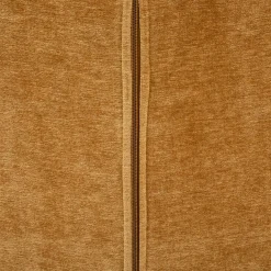 Fauteuil ocre en métal et pin