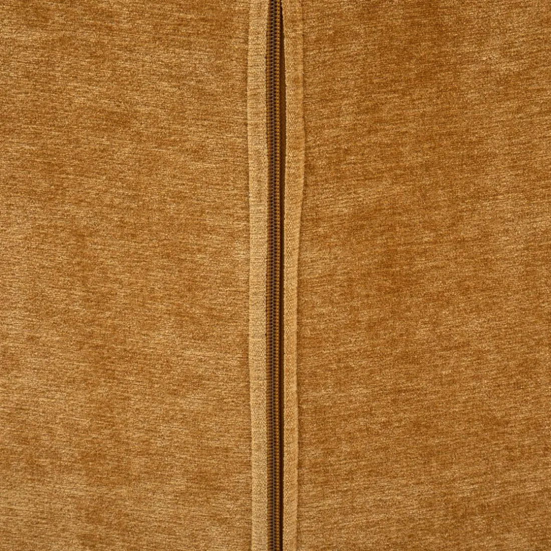 Fauteuil ocre en métal et pin