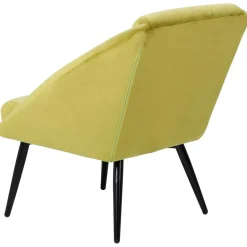 Fauteuil ocre velours