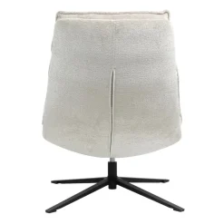 Fauteuil pivotant beige Brava