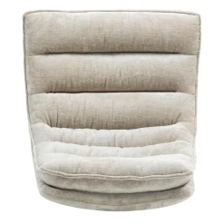 Fauteuil pivotant beige Brava