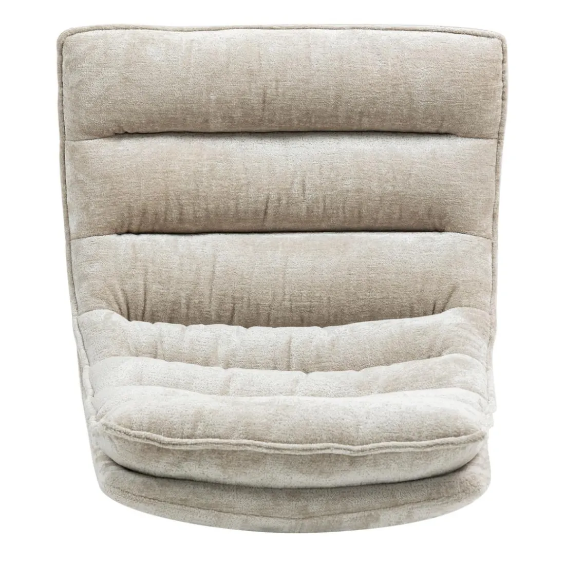 Fauteuil pivotant beige Brava