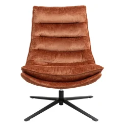 Fauteuil pivotant cuivre Brava