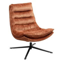 Fauteuil pivotant cuivre Brava