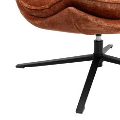 Fauteuil pivotant cuivre Brava