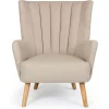 Fauteuil Scandinave Beige ARPI
