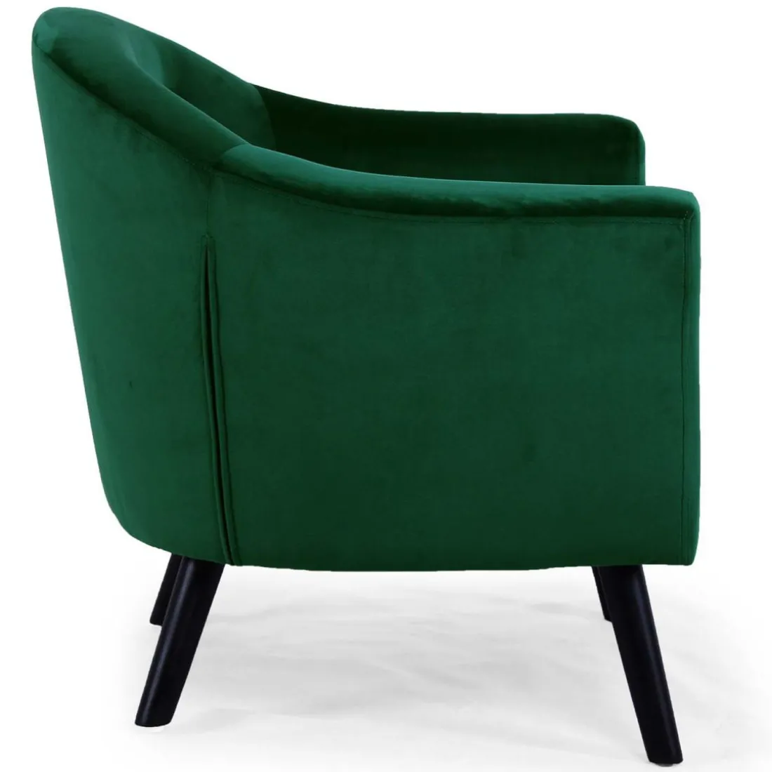 Fauteuil Scandinave Velours Vert OLAF