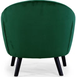 Fauteuil Scandinave Velours Vert OLAF