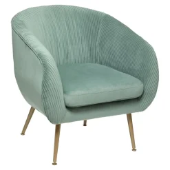 Fauteuil SOLARO En Velours Vert Jade