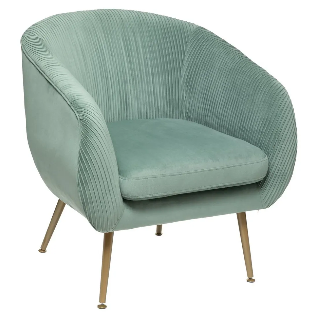 Fauteuil SOLARO En Velours Vert Jade