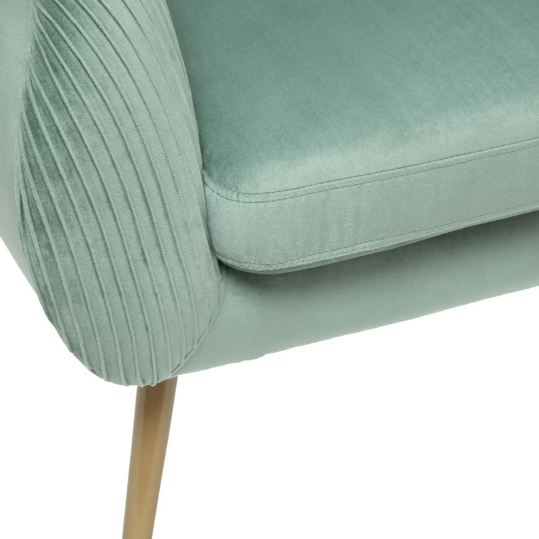 Fauteuil SOLARO En Velours Vert Jade