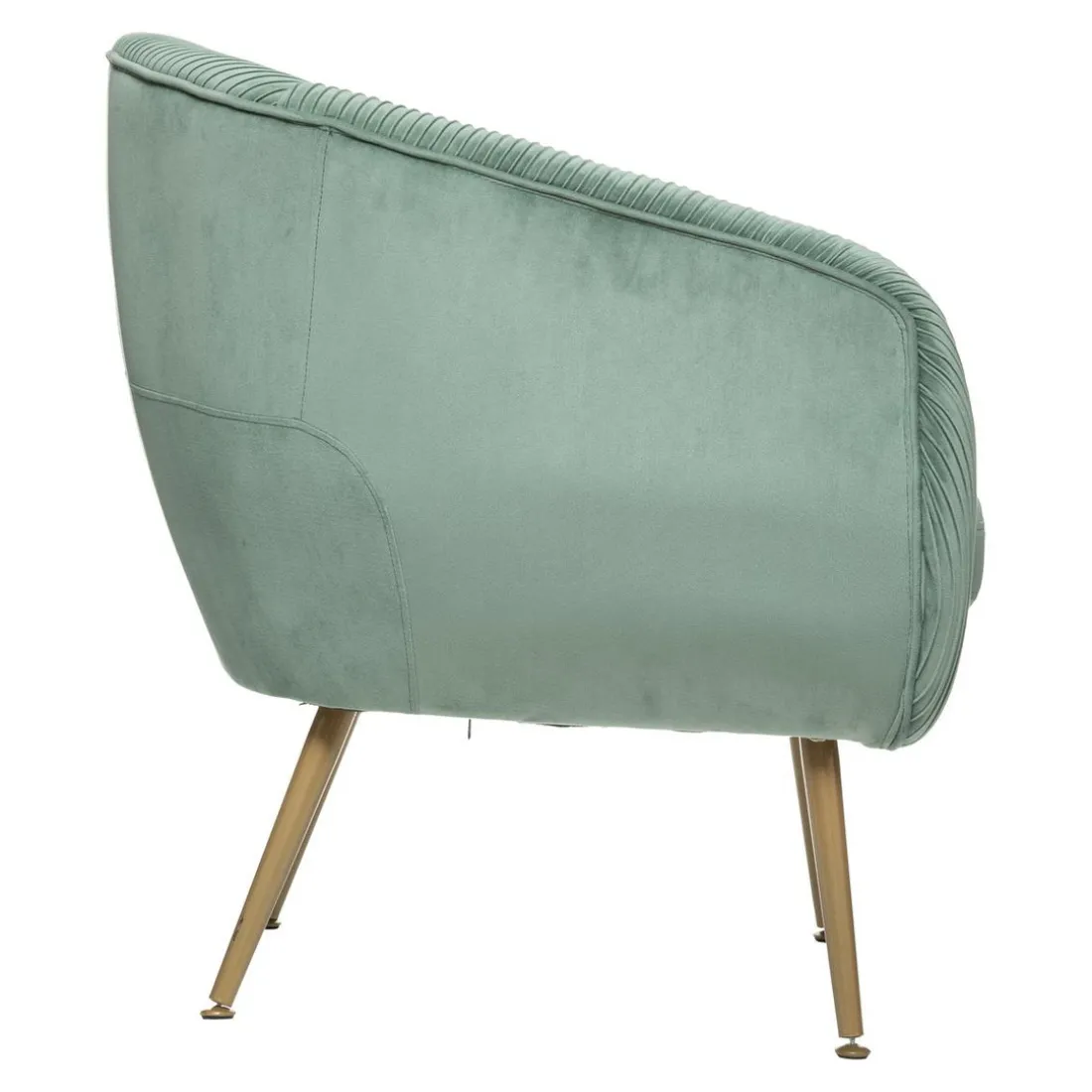 Fauteuil SOLARO En Velours Vert Jade