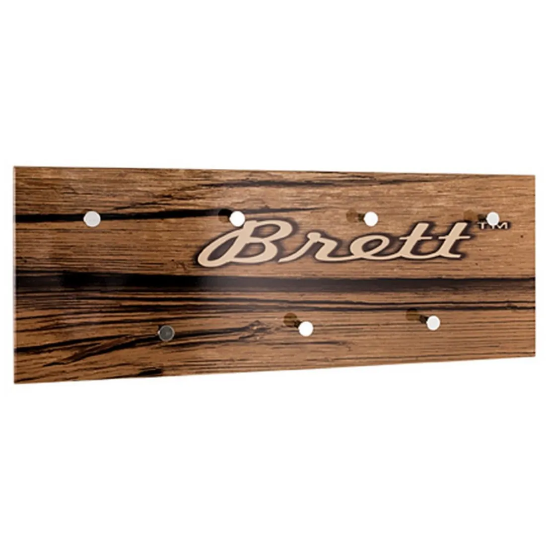 Garderobe murale Brett 7 crochets en métal