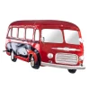 Garderobe murale et miroir Classic Bus rouge 5 crochets