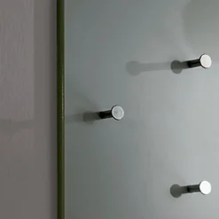 Garderobe murale grise 7 crochets métal