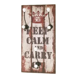 Garderobe murale Keep Cool marron 4 crochets