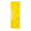 Garderobe murale modulable jaune 7 crochets acier chromé