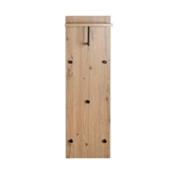 Garderobe murale multifonction bois et métal