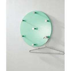 Garderobe murale ronde menthe 7 crochets