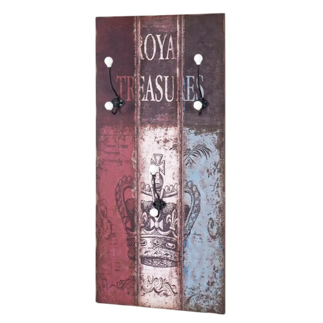 Garderobe murale Royal multicolore modèle maxi 4 crochets