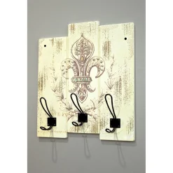 garderobe murale style vintage 3 crochets