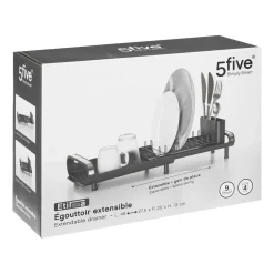 Égouttoir Etira 1 niveau gris en polypropylène