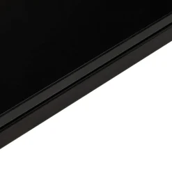 Grand bureau de direction en angle 'XLINE' en verre noir