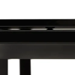 Grand bureau de direction en angle 'XLINE' en verre noir