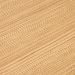 Grand bureau de direction droit 'XLINE' 200 en bois finition naturelle et structure blanche