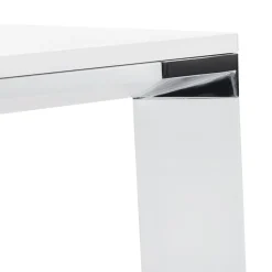 Grand bureau de direction droit 'XLINE' en bois blanc