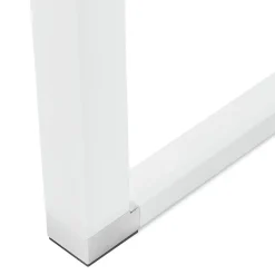 Grand bureau de direction droit 'XLINE' en bois blanc