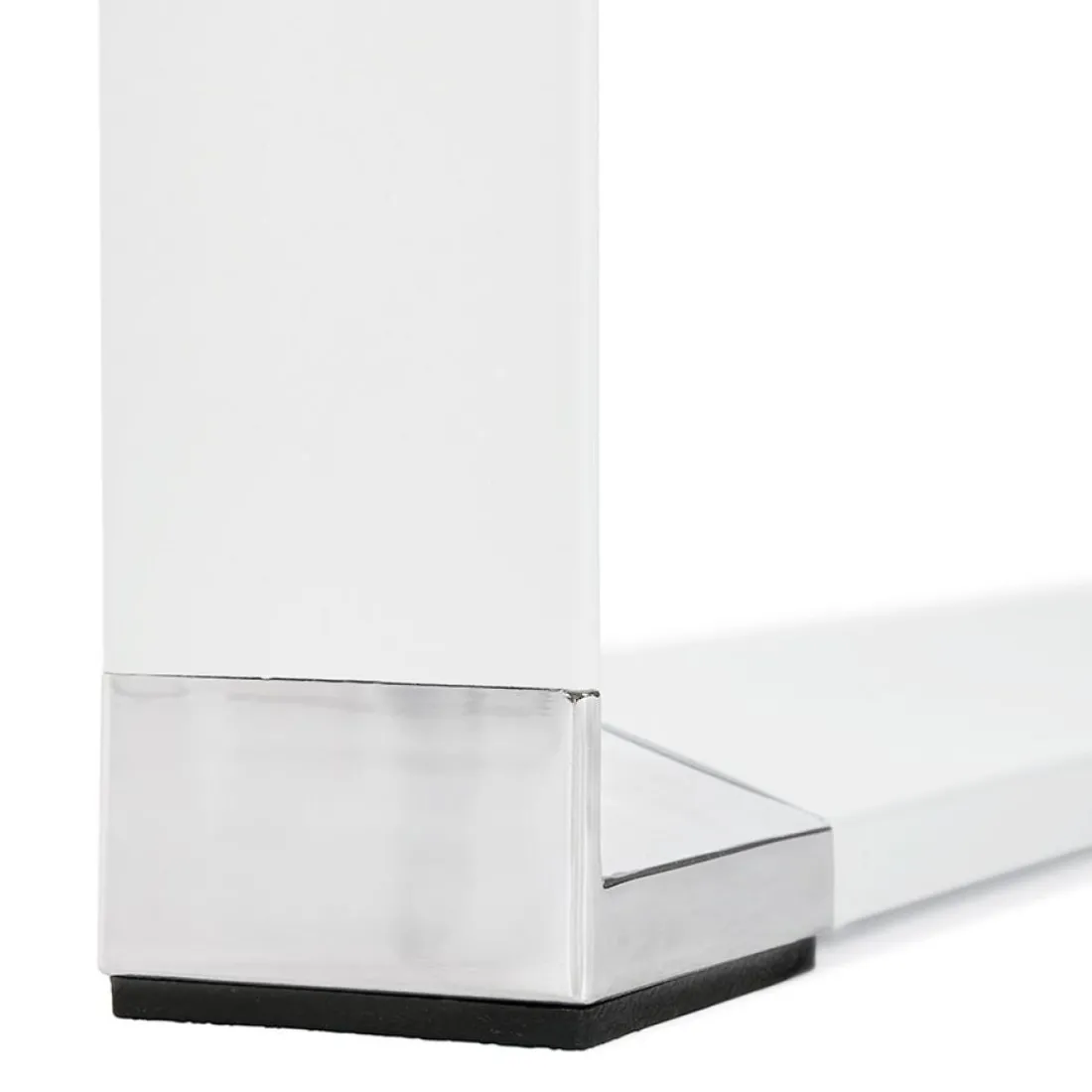 Grand bureau de direction droit 'XLINE' en bois blanc