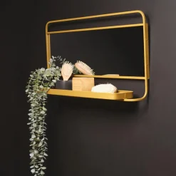 Grand miroir métal bronze COZY