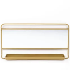 Grand miroir métal bronze COZY