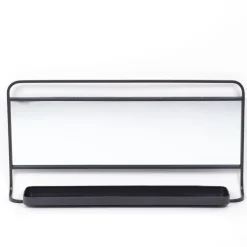 Grand miroir métal fusain COZY