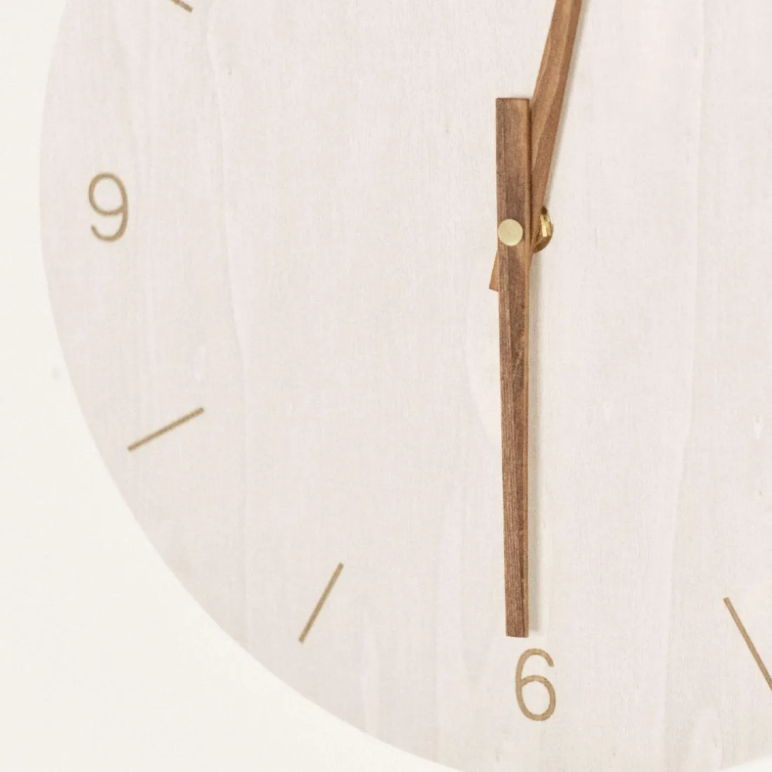 Horloge contreplaquée ronde - Simplicity