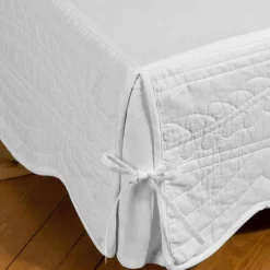 Housse cache-sommier en BOUTIS BAILLARG beige écru