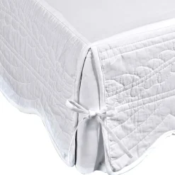 Housse cache-sommier en BOUTIS BAILLARG beige écru