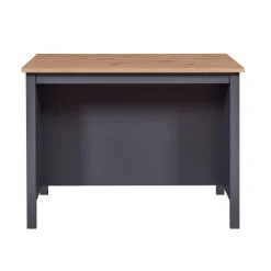 Ilot de cuisine NELLINA gris / Chêne Artisan