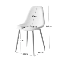 La chaise COPENHAGEN design scandinave blanc