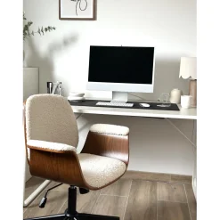 La chaise de bureau KOLDING design scandinave blanc
