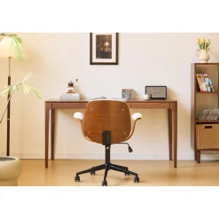 La chaise de bureau KOLDING design scandinave blanc