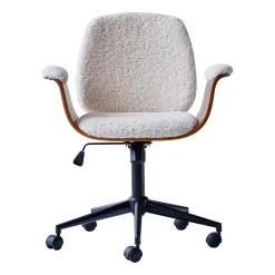 La chaise de bureau KOLDING design scandinave blanc