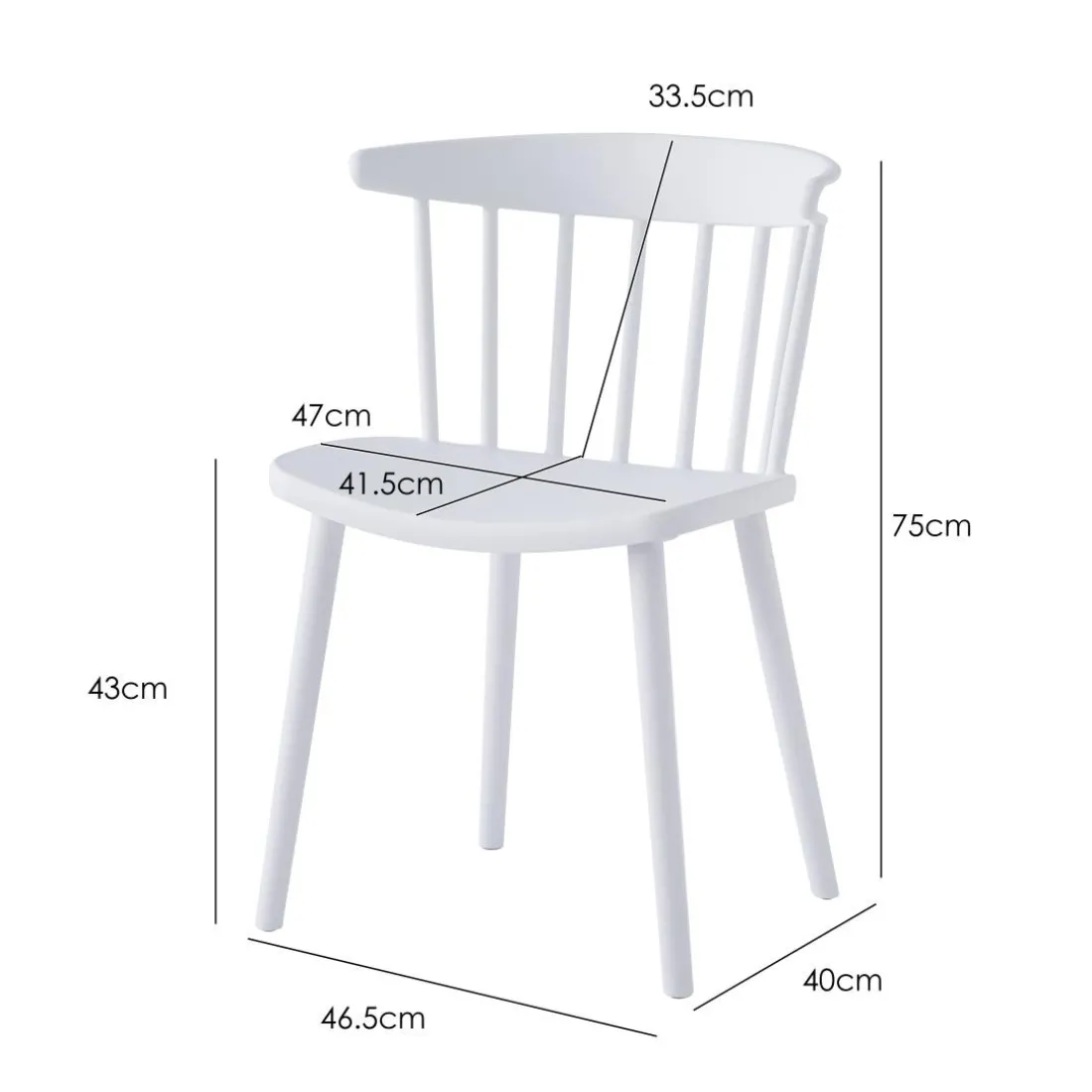 La chaise EXCHANGE design scandinave Blanc