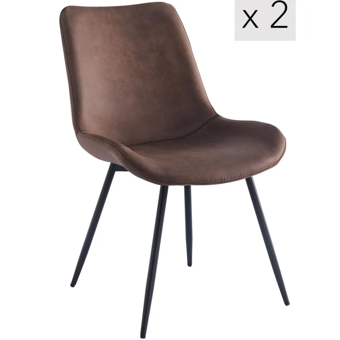 La chaise KOGE design scandinave marron