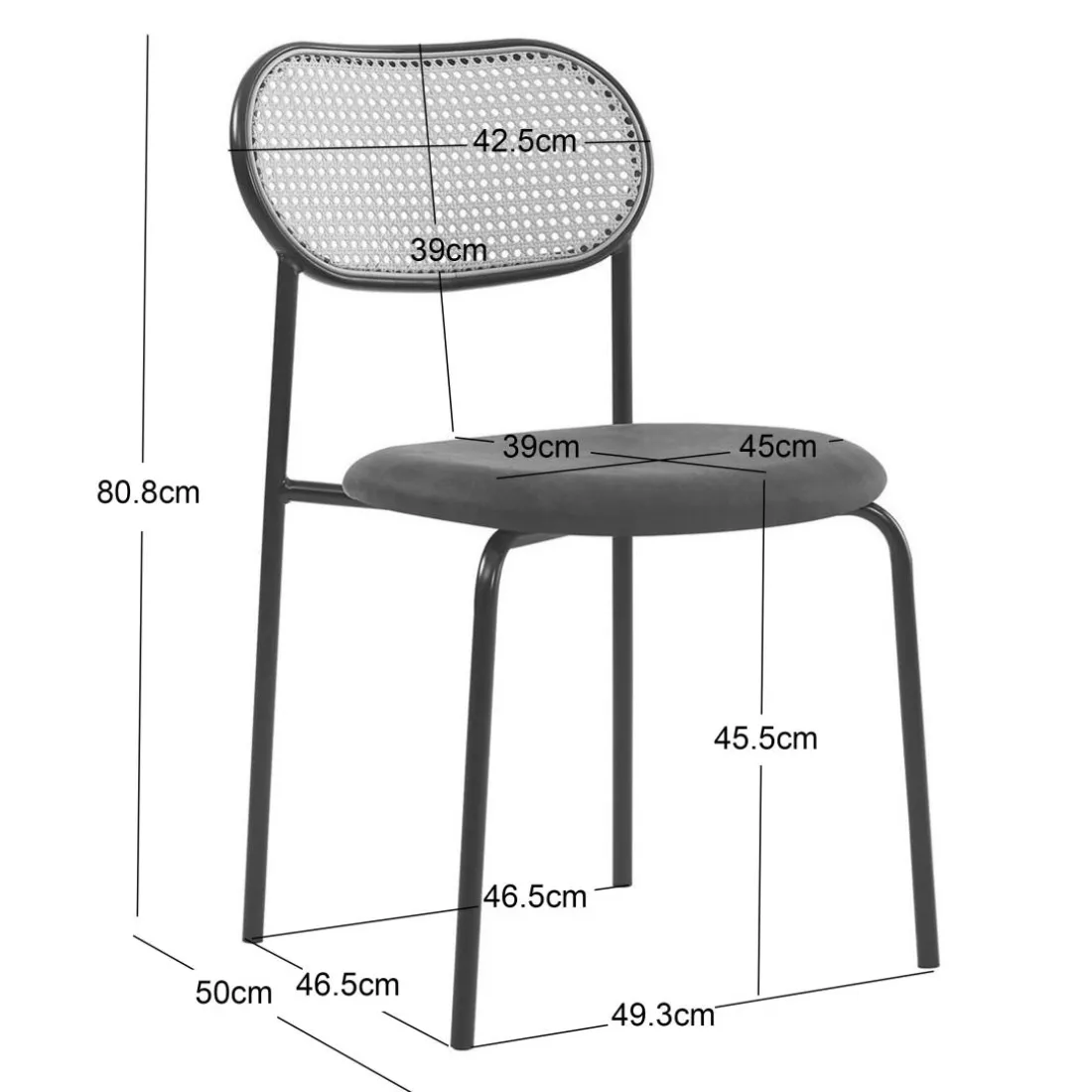 La chaise OREBRO design moderne et son élégant alliage de matières